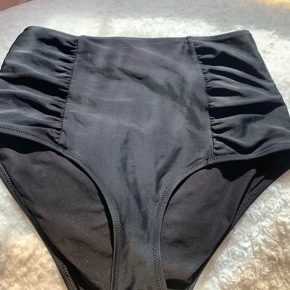 Brand New Black high waisted Aerie Bikini Bottoms